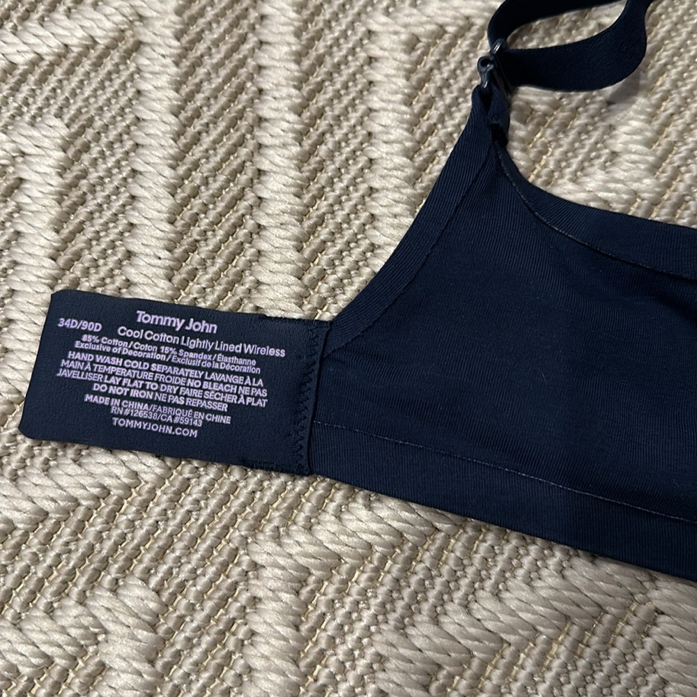 Tommy John Cool Cotton Lightly Lined Wireless Bra *NWT - Picture 4 of 12